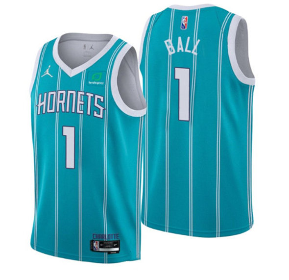 Toddler Charlotte Hornets #1 LaMelo Ball 2022/23 Teal Icon Edition Stitched Basketball Jersey